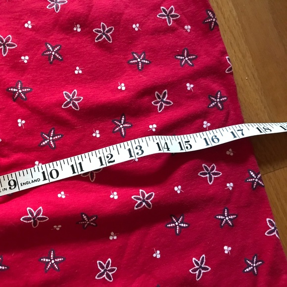 Red cotton PJ dress - size XL - Picture 7 of 8